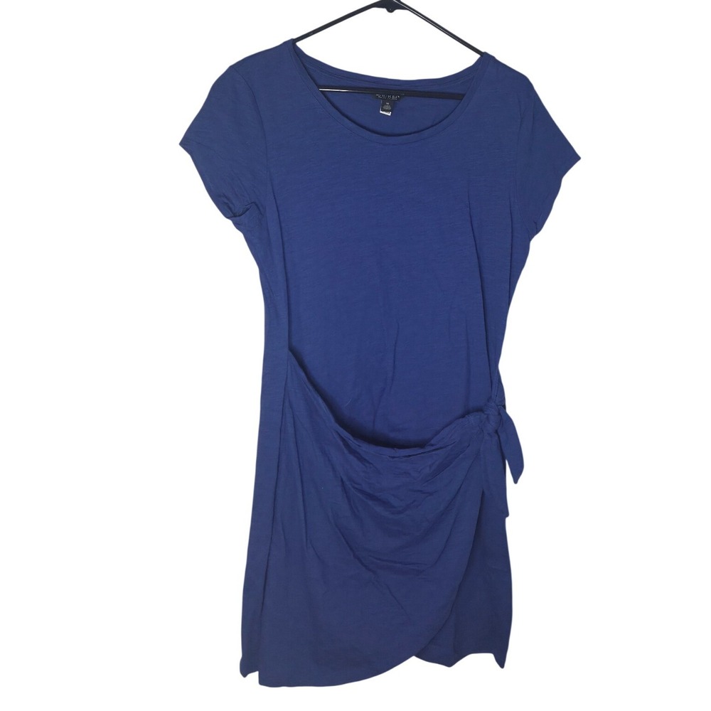 Lauren Ralph Lauren Women's Navy Blue Tie Waist T Shirt Dress Size 10